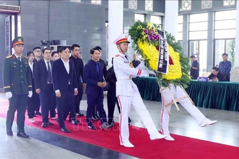 Đoàn các địa phương vào viếng nguyên Chủ tịch nước Trần Đức Lương