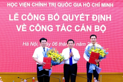 Học viện Chính trị Quốc gia Hồ Chí Minh công bố quyết định công tác cán bộ
