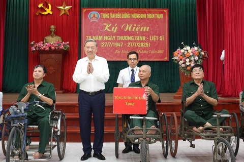 Tổng Bí thư Tô Lâm: Người có công là tài sản quý, là biểu tượng của ý chí Việt Nam