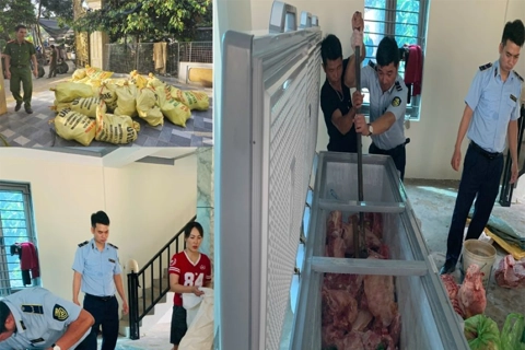 Phát hiện đường dây giết mổ, tiêu thụ thịt lợn dịch bệnh ở Thanh Hóa