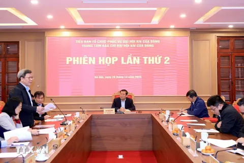 Khẩn trương triển khai nhiệm vụ của Trung tâm báo chí Đại hội XIV của Đảng