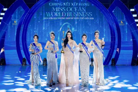 Vũ Thị Thanh Tâm đăng quang Hoa hậu Đại dương Doanh nhân Thế giới 2026