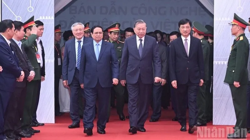 Tổng Bí thư Tô Lâm dự lễ khởi công Nhà máy chế tạo chip bán dẫn đầu tiên tại Việt Nam