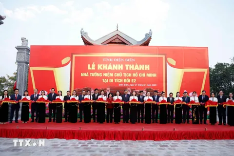 Lễ khánh thành Nhà tưởng niệm Chủ tịch Hồ Chí Minh tại Di tích Đồi E2