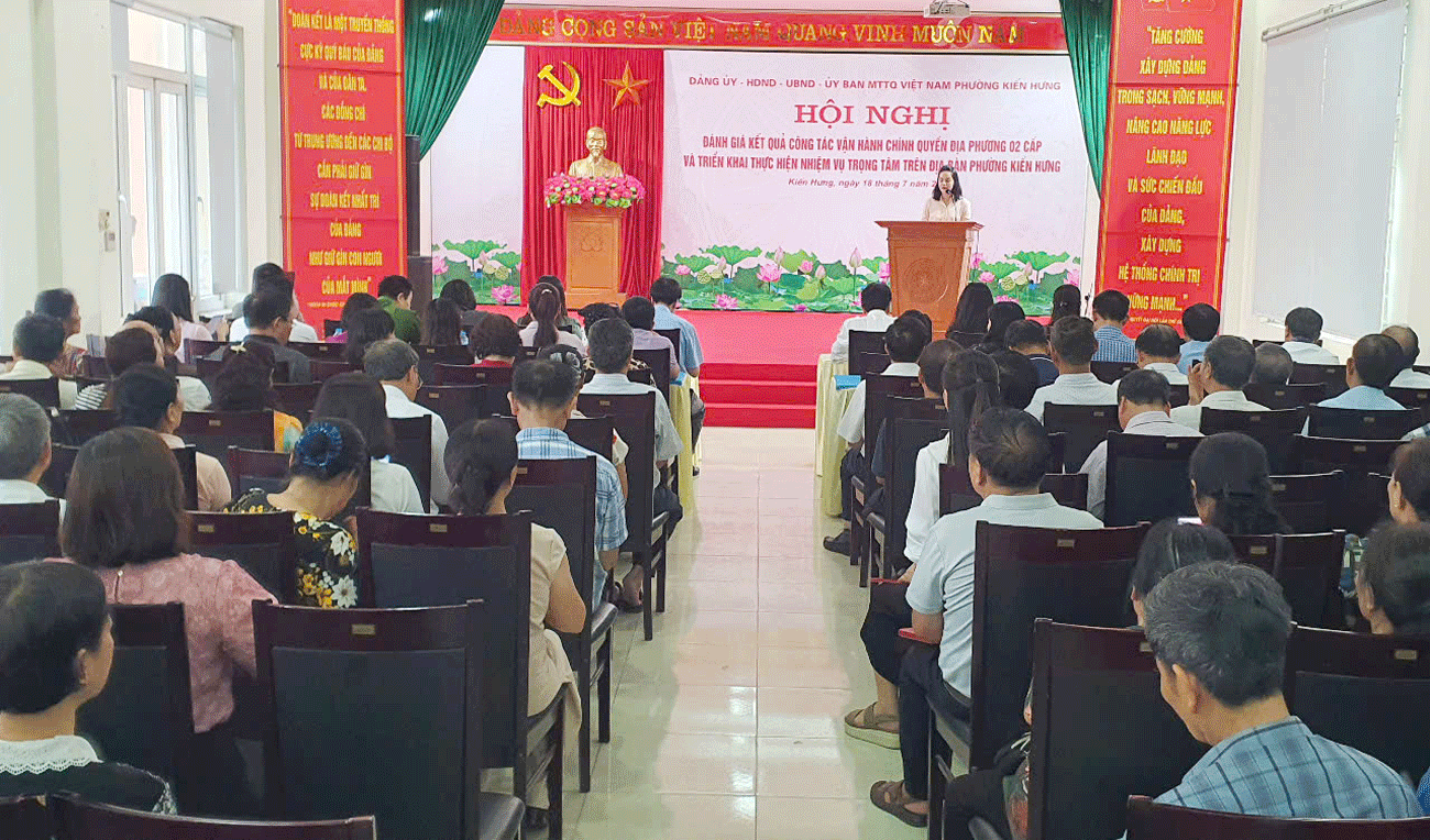 Phường Kiến Hưng tập trung giải quyết các vấn đề môi trường, đô thị
