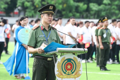 Hội thao Công an Thủ đô năm 2025 với gần 1.000 vận động viên tham gia