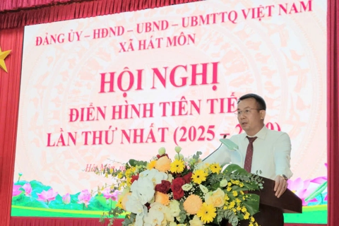 Xã Hát Môn phát động phong trào thi đua yêu nước giai đoạn 2025-2030