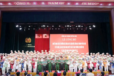 Hà Nội: chính thức công bố 126 Trưởng công an cấp xã