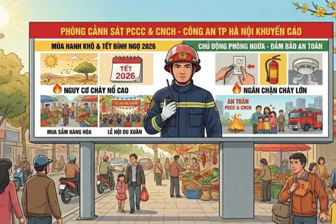 Công an TP Hà Nội cảnh báo người dân về nguy cơ cháy, nổ dịp Tết Nguyên đán