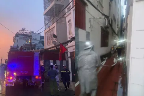 Hà Nội: 3 người thoát nạn trong vụ cháy nhà tại ngõ nhỏ ở phường Bồ Đề