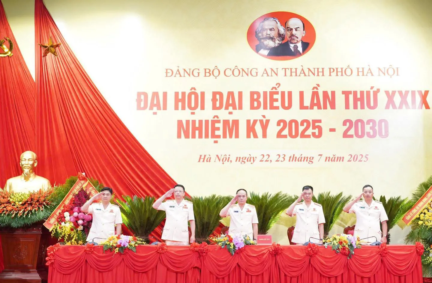 Khai mạc Đại hội đại biểu lần thứ XXIX Đảng bộ Công an TP Hà Nội