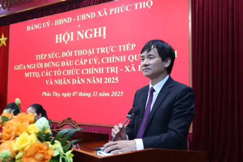 Đối thoại tại xã Phúc Thọ: lắng nghe, phối hợp giải quyết vấn đề ngay từ cơ sở