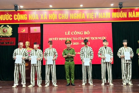 Công an Hà Nội công bố quyết định đặc xá cho 176 phạm nhân dịp Quốc khánh 2/9