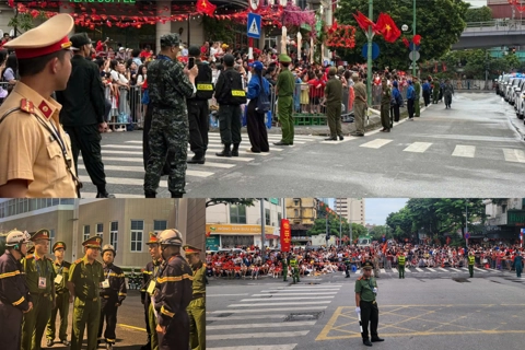 "Lá chắn thép" đảm bảo an toàn tuyệt đối buổi tổng duyệt diễu binh, diễu hành A80