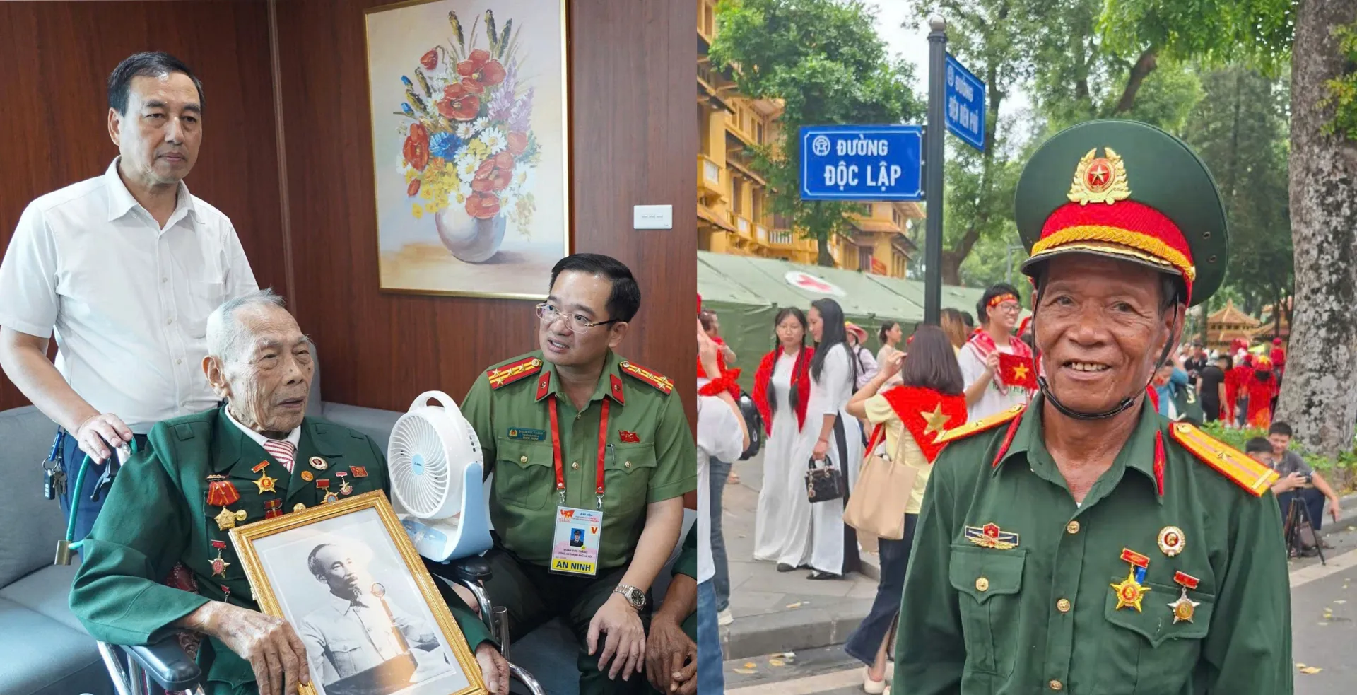 Xúc động câu chuyện của những cựu chiến binh được Công an Hà Nội hỗ trợ dự Lễ kỷ niệm A80