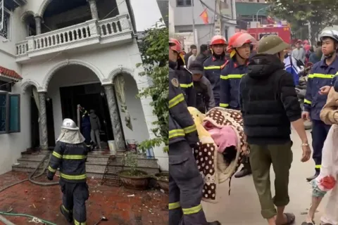 Cháy nhà ở Phúc Thọ phát hiện nhiều xác pháo, 1 người tử vong