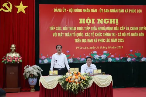 Xã Phúc Lộc: nhiều vấn đề “nóng” được tháo gỡ tại đối thoại trực tiếp với Nhân dân