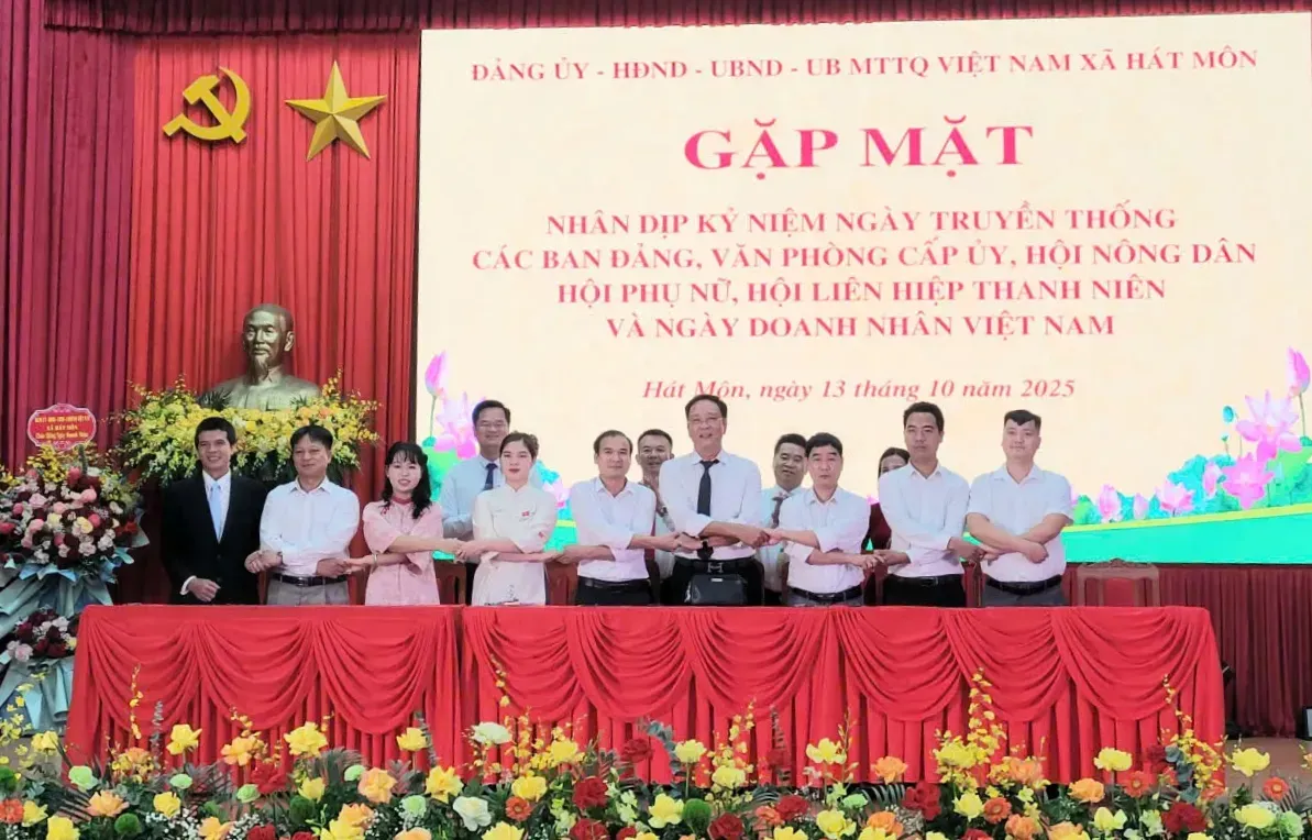 Xã Hát Môn phát động phong trào thi đua cao điểm với 5 nhiệm vụ trọng tâm