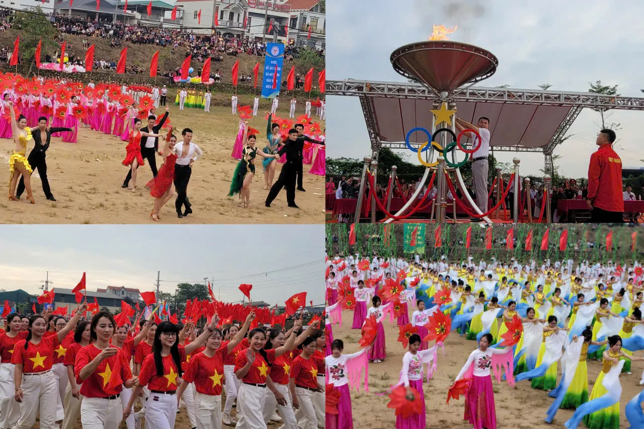 Xã Hát Môn tưng bừng tổ chức Đại hội Thể dục thể thao lần thứ I