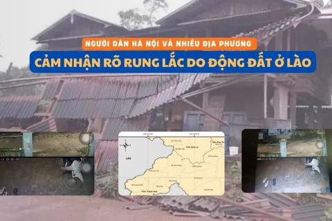 Người dân Hà Nội và nhiều địa phương cảm nhận rõ rung lắc do động đất ở Lào