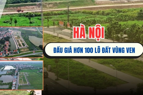 Hà Nội đấu giá hơn 100 lô đất vùng ven