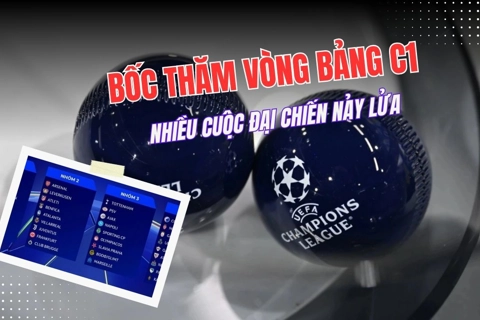 Bốc thăm vòng bảng C1: Nhiều cuộc đại chiến nảy lửa