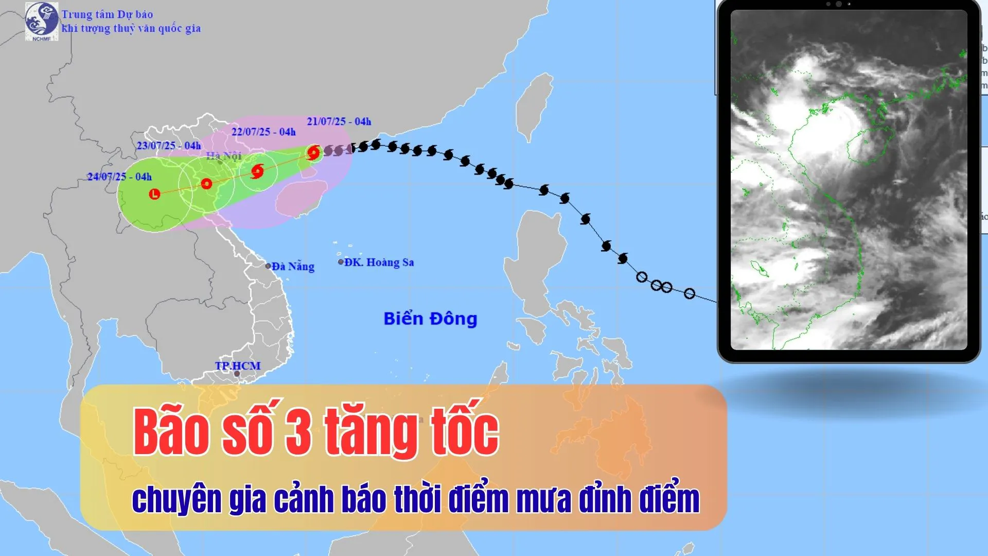 Bão số 3 tăng tốc, chuyên gia cảnh báo thời điểm mưa đỉnh điểm