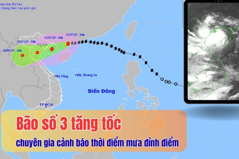 Bão số 3 tăng tốc, chuyên gia cảnh báo thời điểm mưa đỉnh điểm