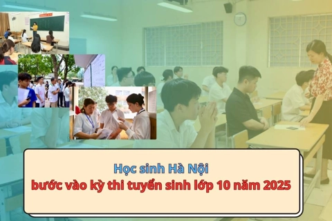 Học sinh Hà Nội làm thủ tục, chính thức thi vào lớp 10 năm 2025