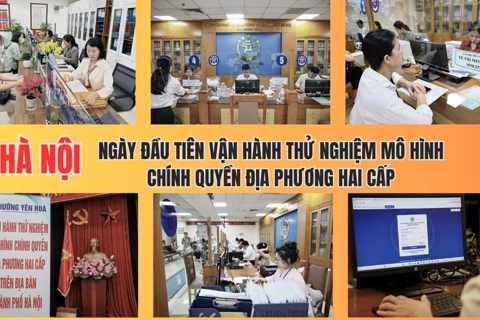 Hà Nội: Ngày đầu tiên vận hành thử nghiệm mô hình chính quyền địa phương hai cấp