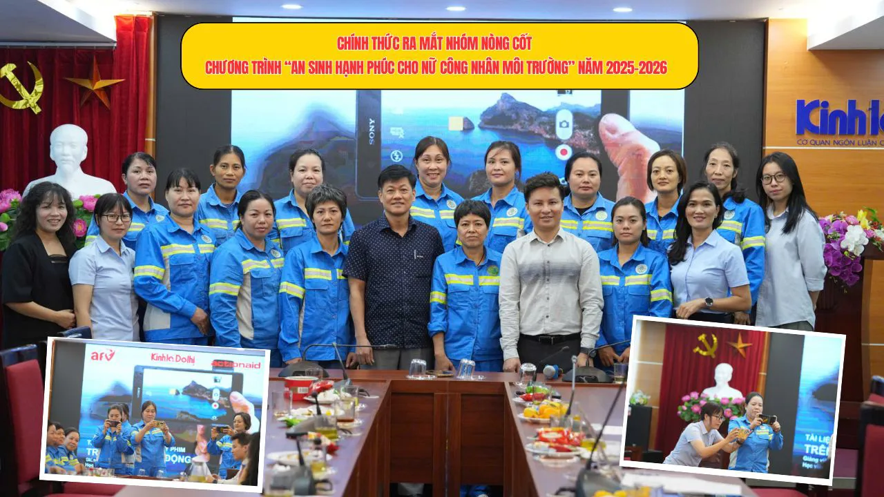 Chính thức ra mắt Nhóm Nòng cốt Chương trình truyền thông “An sinh hạnh phúc cho nữ công nhân môi trường” năm 2025 - 2026