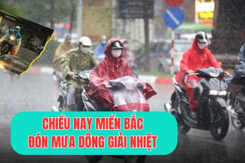 Chiều nay 5/8, nhiều nơi ở miền Bắc và Hà Nội mưa dông giải nhiệt

