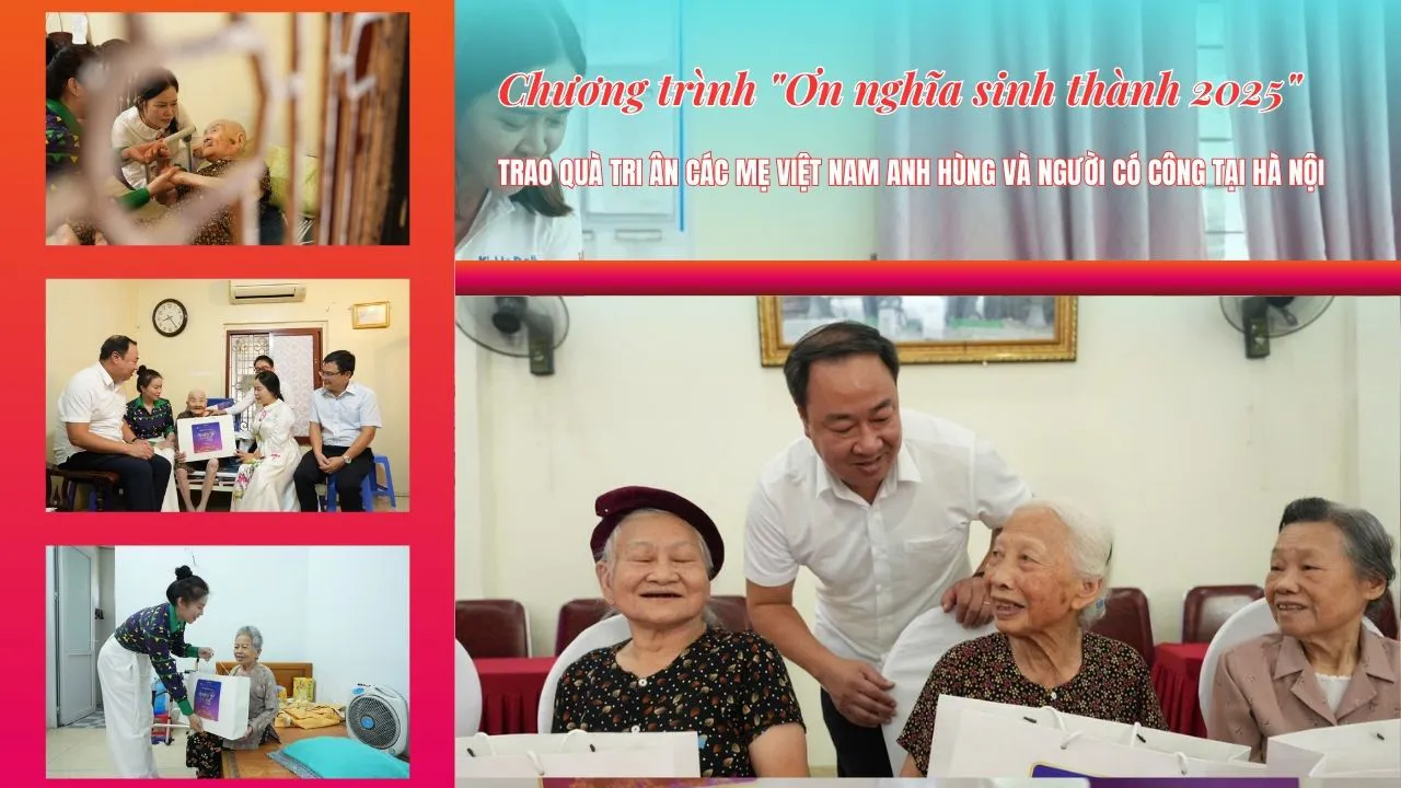 Trao quà tri ân các Mẹ Việt Nam Anh hùng và người có công tại Hà Nội