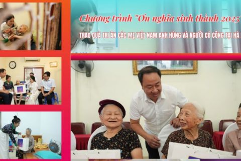 Trao quà tri ân các Mẹ Việt Nam Anh hùng và người có công tại Hà Nội
