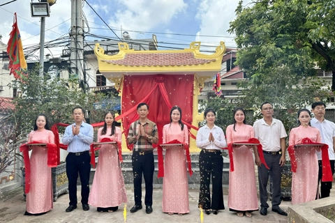Phường Phú Lương: Khánh thành Bia Di tích cách mạng kháng chiến
