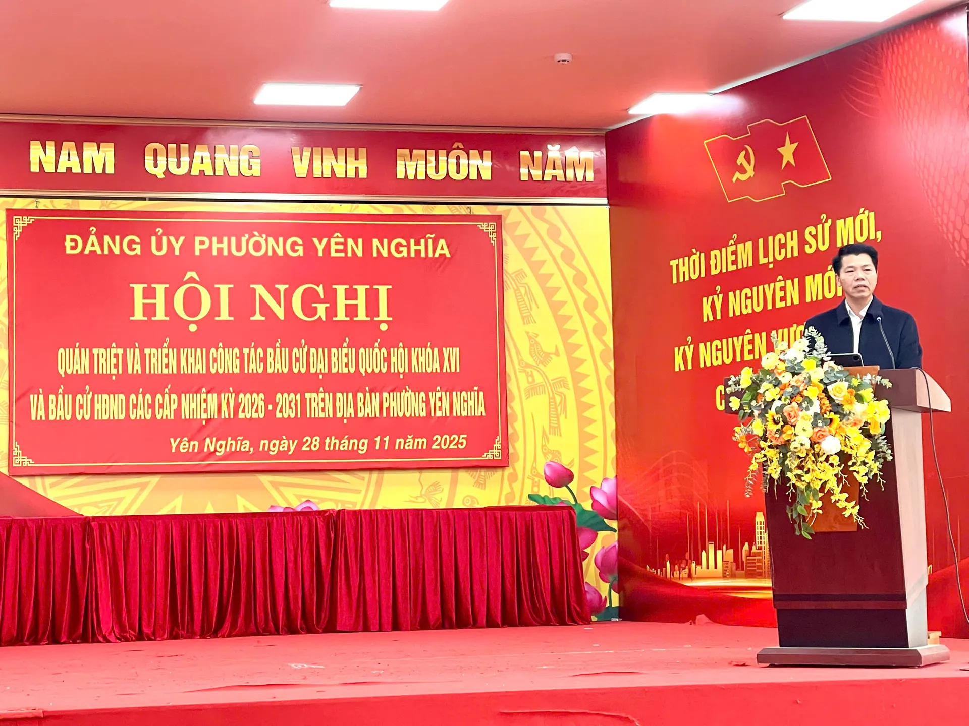 Yên Nghĩa quán triệt nhiệm vụ trọng tâm chuẩn bị bầu cử Quốc hội khóa XVI và HĐND các cấp nhiệm kỳ 2026–2031
