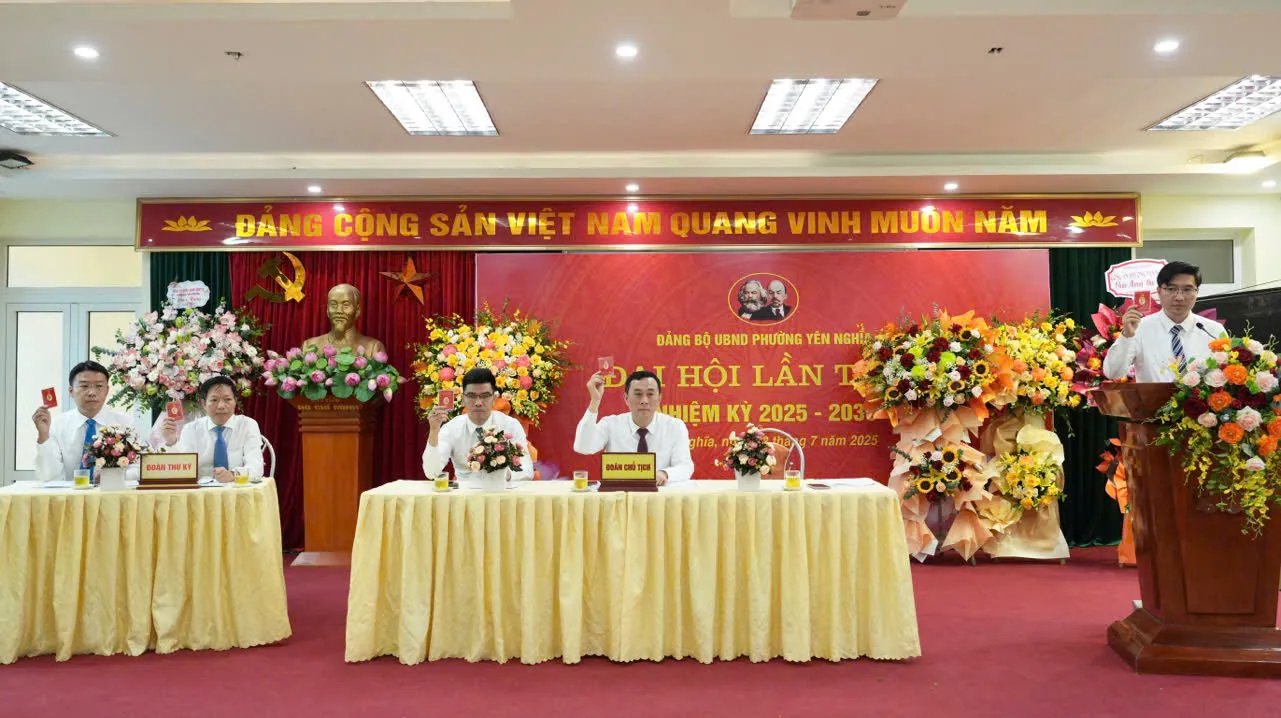 Đại hội Đảng bộ UBND phường Yên Nghĩa lần thứ nhất thành công tốt đẹp