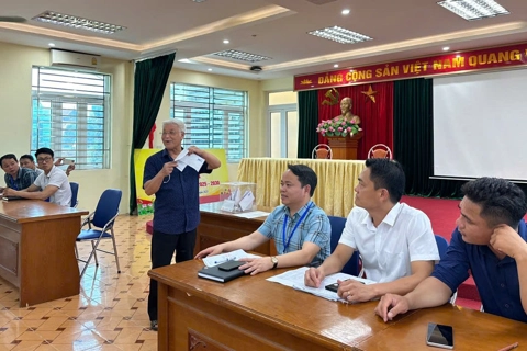 Người dân phấn khởi bốc thăm đất tái định cư dự án Vành đai 4 - Vùng Thủ đô