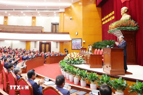 [Ảnh] Bế mạc Hội nghị lần thứ 13 Ban Chấp hành Trung ương Đảng khóa XIII