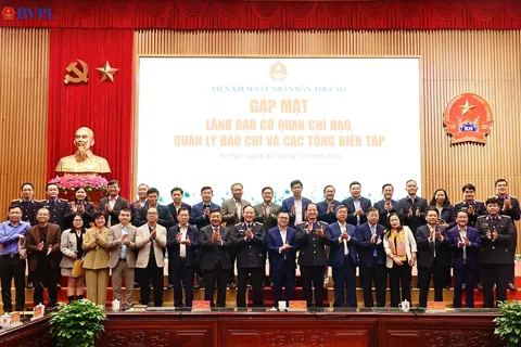 VKSND tối cao gặp mặt lãnh đạo các cơ quan chỉ đạo, quản lý báo chí và các Tổng Biên tập