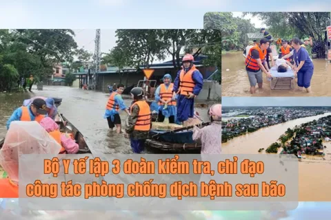 Bộ Y tế lập 3 đoàn kiểm tra, chỉ đạo công tác phòng chống dịch bệnh sau bão