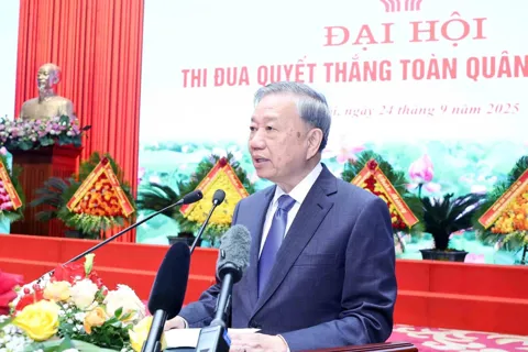 Tổng Bí thư Tô Lâm: Thi đua Quyết thắng toàn quân tạo đột phá mới xây dựng quân đội