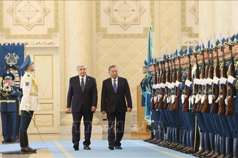 Lễ đón Tổng Bí thư Tô Lâm và Phu nhân thăm cấp Nhà nước Cộng hòa Kazakhstan
