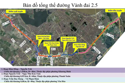 Gỡ “điểm nghẽn” làng cổ Nhân Chính, khép kín tuyến đường Vành đai 2,5