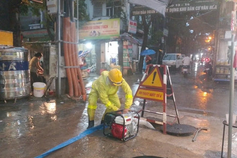 Chủ động phương án thoát nước cao điểm mùa mưa