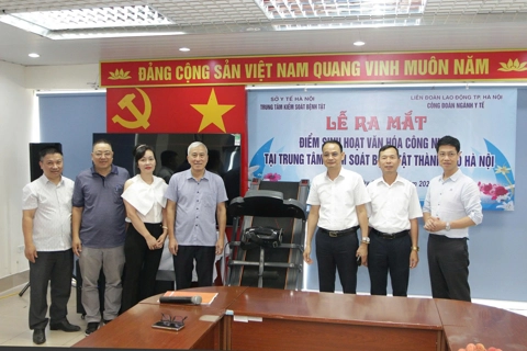 Ra mắt điểm sinh hoạt văn hóa cho công nhân tại CDC Hà Nội