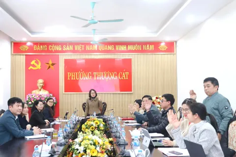 Hiệp thương thống nhất danh sách sơ bộ 33 người ứng cử đại biểu HĐND phường Thượng Cát