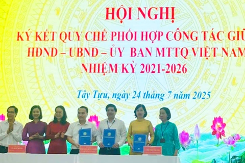 Ủy ban MTTQ phường Tây Tựu: công bố Quyết định, ra mắt các tổ chức chính trị - xã hội