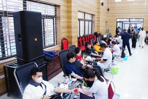 Phường Phú Thượng tiếp nhận gần 500 đơn vị máu tại Lễ hội Xuân Hồng 2026