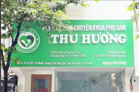 Đề nghị Hà Nội kiểm tra phòng khám “ma” sản phụ khoa Thu Hương